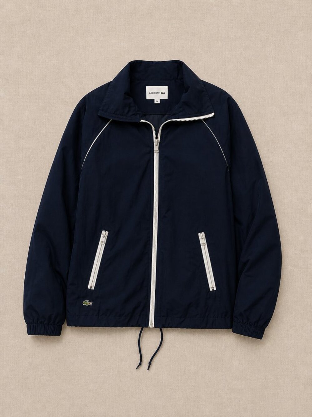 Lacoste Sport Devanlay Navy Windbreaker Jacket XS